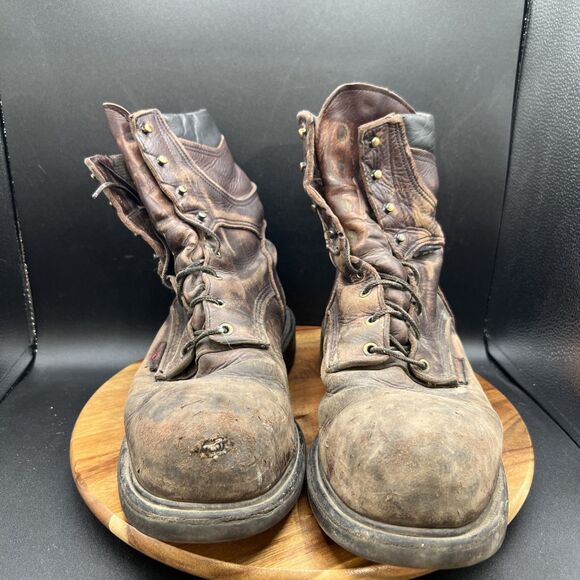 Red Wing 2414 Boots Men’s Size 12 D Brown Leather Steel Toe Work 9” SuperSole main image 8